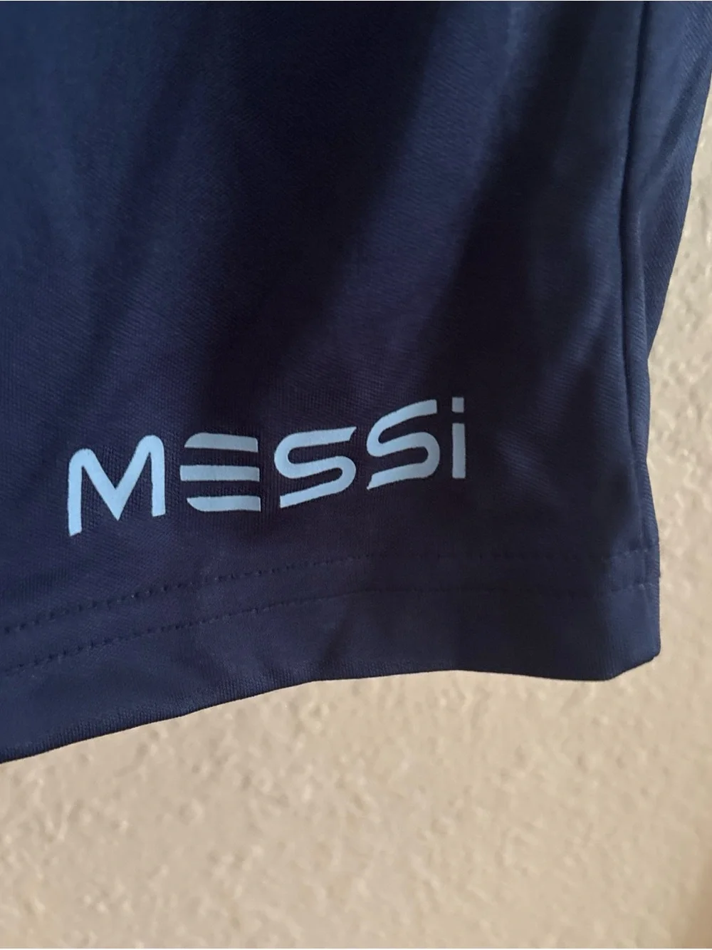 NWT Mens Messi Soccer Shorts Navy